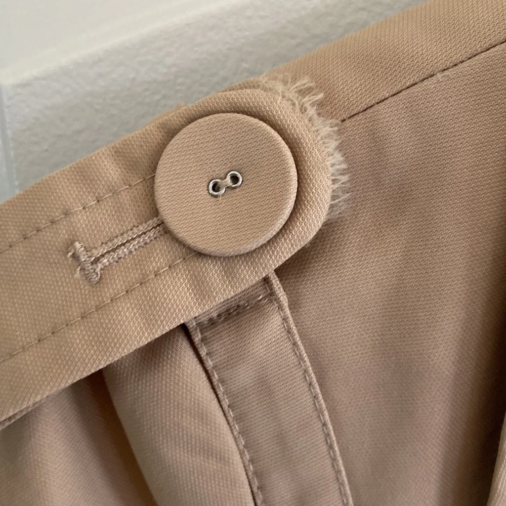 Ann Taylor Loft Women’s Trench Rain Coat Beige Size M Water resistant. Fall Coat - Picture 6 of 17